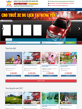Website du lịch hưng yên